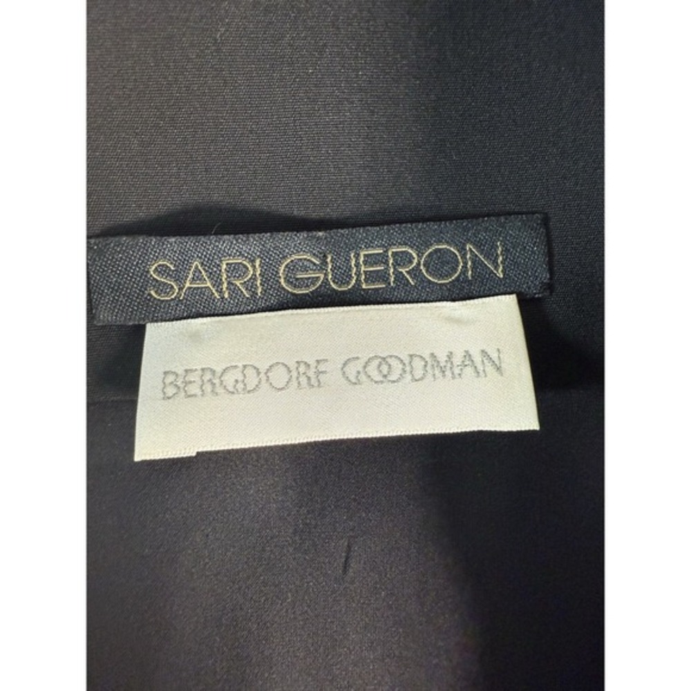 Sari Gueron‎ Silk Blend Dress Womens 4 Abstract Floral Cocktail Sheath Art - Picture 10 of 12